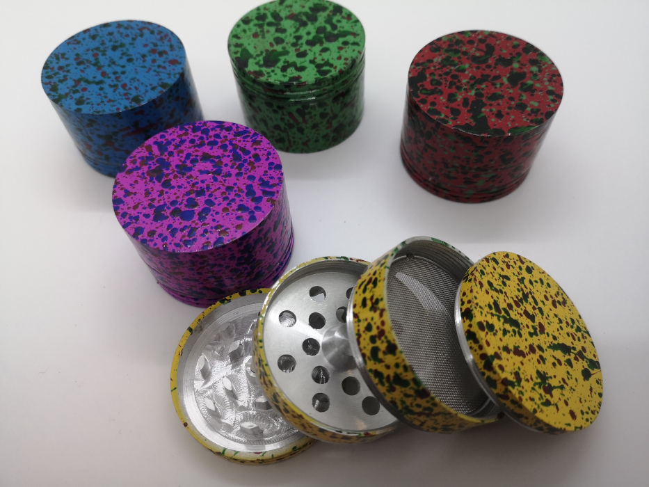 Splattered Aluminium Grinder 4pt 56mm